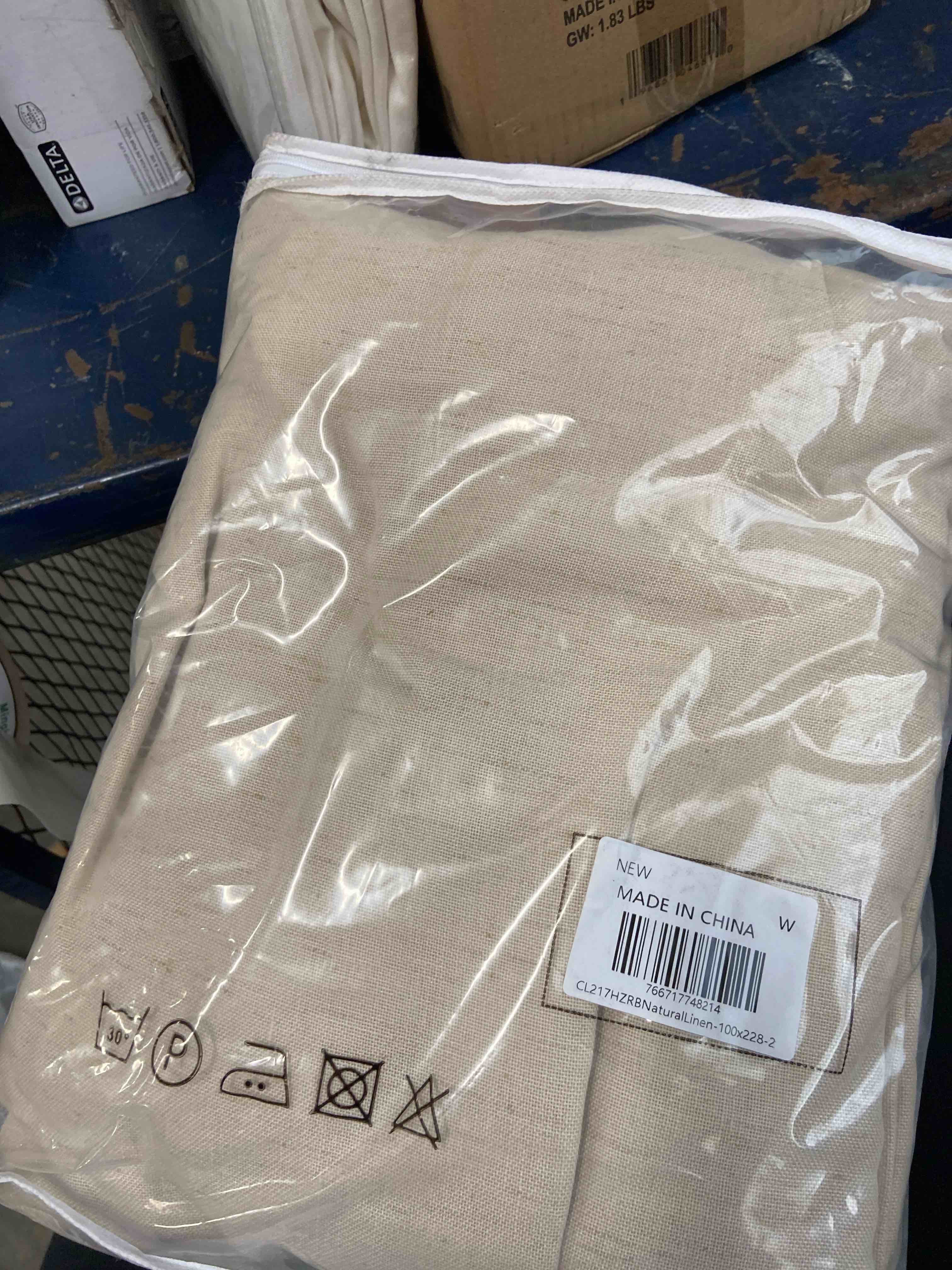 Condition photo showing New/Like New for koufall 90 inch curtains long for living room,sheer linen semi light filtering custom made curtains for windows dining room bedroom,52x90 in length 2 panels set,cream beige/ivory/off white 52"w x 90"l (pack of 2) natural