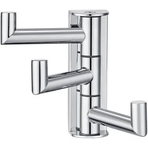Wall Mounted Stainless Steel Triple Swivel Towel Hook