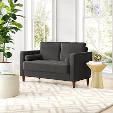 garren 52.4" square arm tufted loveseat