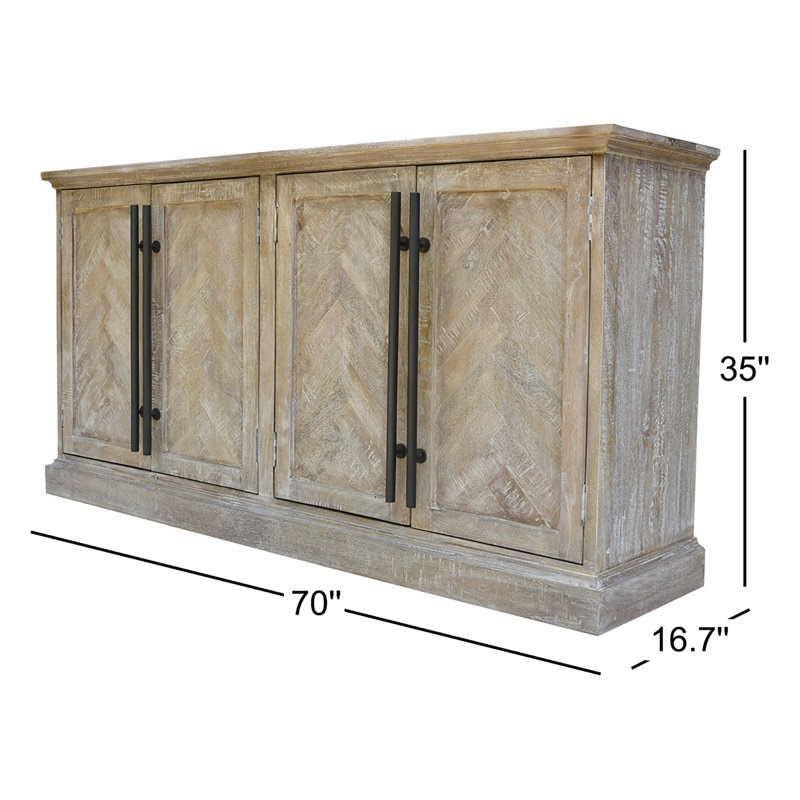 Condition photo showing New/Like New for harrison 70'' solid wood sideboard by rosalind wheeler