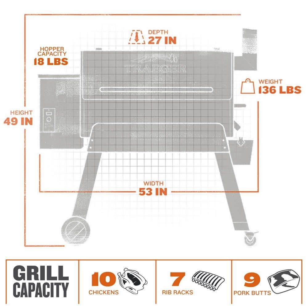 Condition photo showing New/Like New for pro series 34-pellet grill and smoker in bronze by traeger