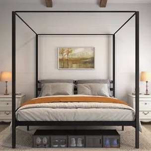 (Missing boxes) Kyvin Canopy Bed by Ebern Designs