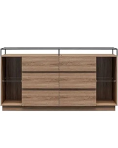 Devon 6-Drawer Dresser With LED Lights