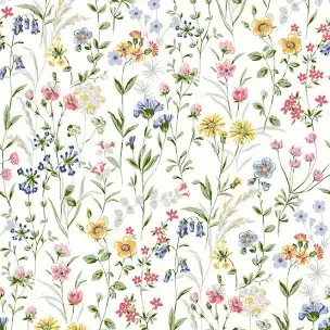 Vinyl Stick On Wallpaper Floral Double Roll