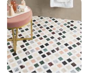  Lula Multicolor 11.92 in. x 11.92 in. Polished Marble Floor (INCOMPLETE SET)