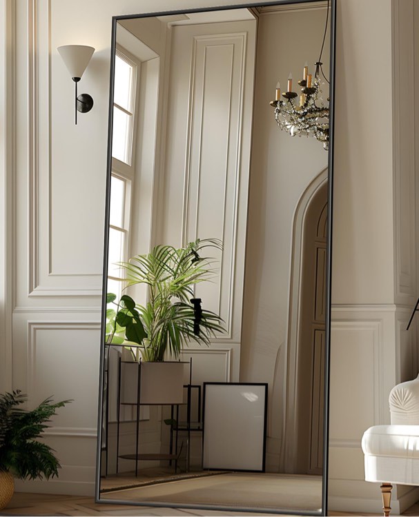 Antok Full Length Mirror, 71"x28" Floor Mirror with Stand, Hanging Mounted Mirrors for Bedroom,, living room, etc