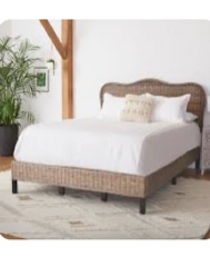 ( Rails and slates only) Sand & Stable Nicolas Platform Bed (Side Rails) incomplete 