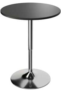 Ojavi Bistro Pub Table Round Adjustable Height Bar Cocktail Table Dining 