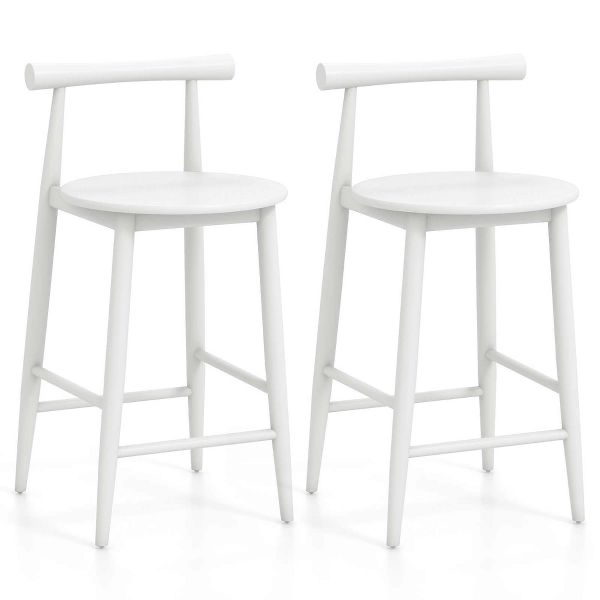 Costway Bar Chair Counter Height Stools Set of 2
