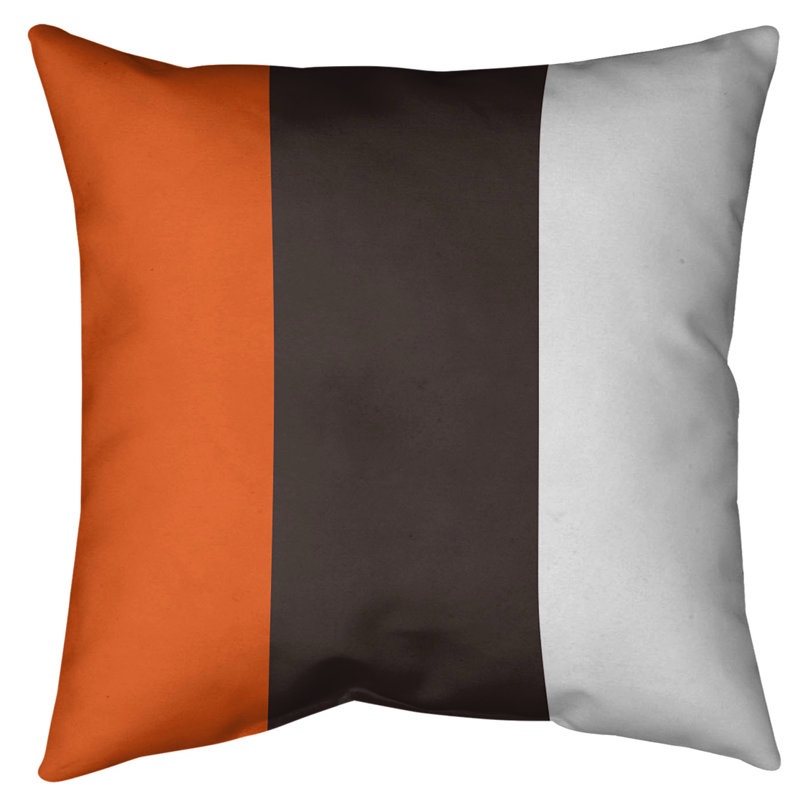 Striped Reversible Throw Pillow