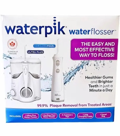 Waterpik Ultra Plus and Cordless Pearl Water Flosser Combo Pack