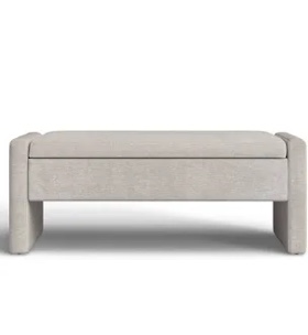 Jofran Sharpay upholstered storage bench 