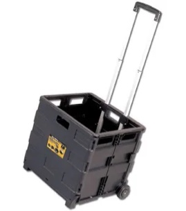 olympia tools 85-010 grand pack-n-roll plastic portable tool carrier cart  black