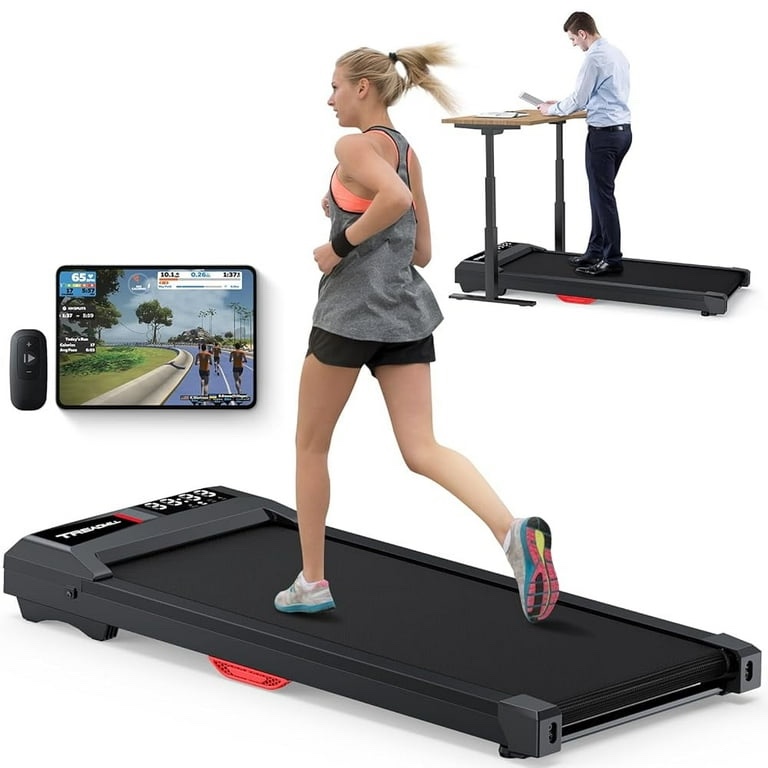 YZRUN Walking Pad Treadmill with Remote Control, 350lbs Weight Capacity 3.5hps,Folding Treadmill for Home Jogging Runningtweight for Easy Move