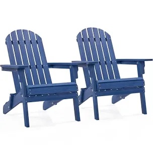bennir solid wood folding adirondack chair