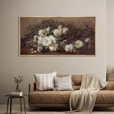 Flower Blossom "Classic Romantic Vintage Floral Rustic Decor Extra Large Framed Print Wall Pictures