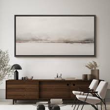 Minimal Landscape Foggy Horizon Minimalist Landscape