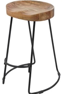 Dispatch Solid Wood Bar & Counter Stool