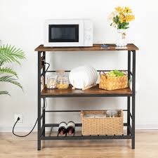 vuto 35.8" kitchen island table with power outlet