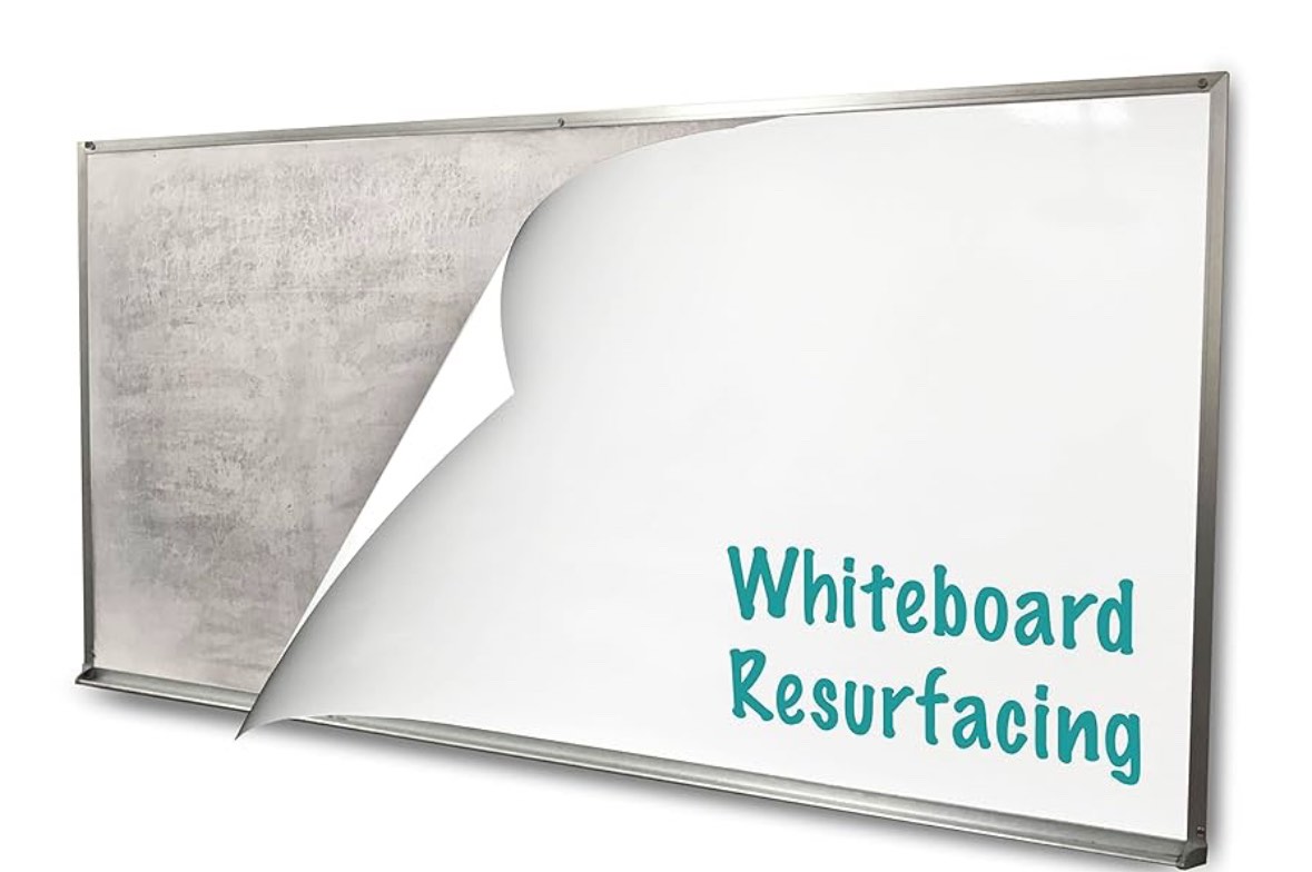 Whiteboard Resurfacing - 4'x12' - Resurface Your Chalkboard - Refinish A Whiteboard - Restore Any Board - Think Board
