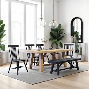 Annabel Trestle Dining Table, Natural