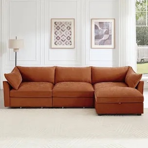 incomplete Winfree 4- Piece 112.6" Upholstered Sectional