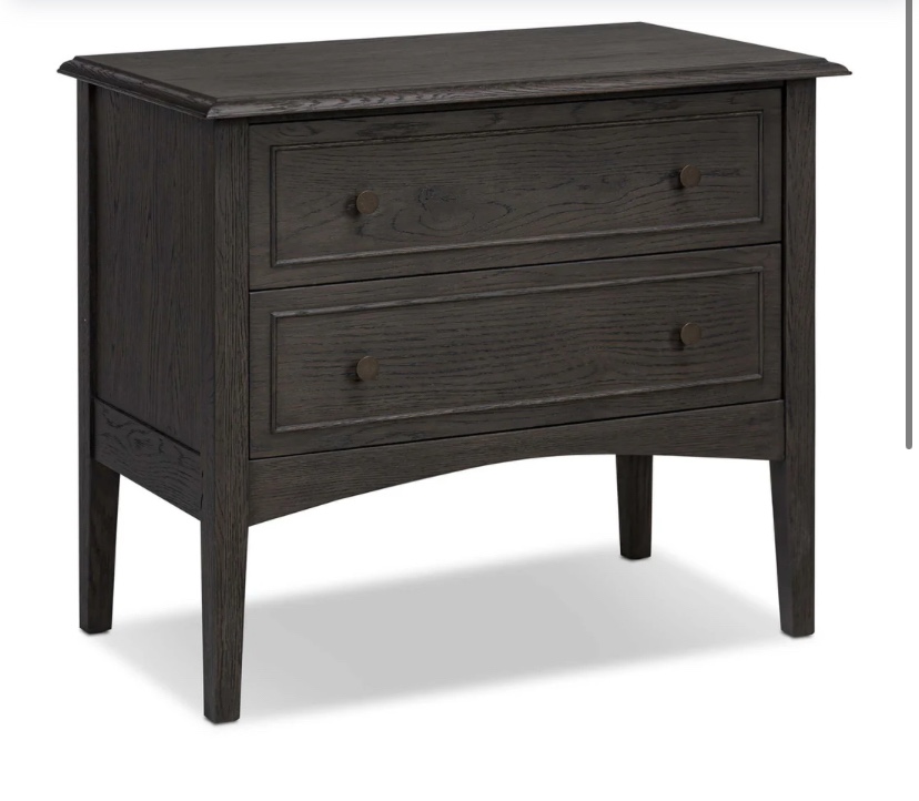 Maggie Nightstand, Smoked Black by Four Hands