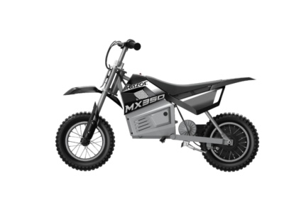 Razor Miniature Dirt Rocket MX350 Electric-Powered Dirt Bike - Black with Decal Included 24V Electric Ride-on Motocross Bike for Kids 13+. Charger is included