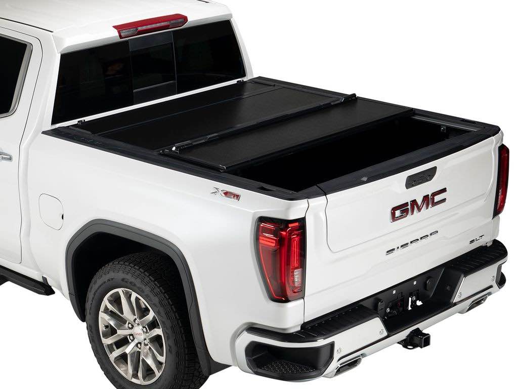 GATOR FX HARD FOLDING TONNEAU COVER (part# 8828131), fits 2019-2022 Silverado/Sierra 6.7 foot bed 1500 (new body style)