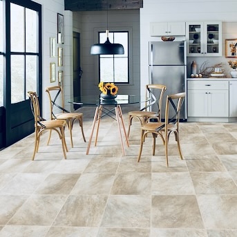 Dune Shell Stone look 5-mil x 12-ft x 12-ft W Waterproof Cut-to-length Vinyl Sheet Flooring