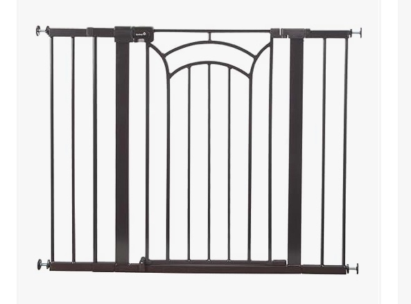 Safety 1st Easy Install Tall & Wide Walk Through Baby Gate 29"-47", Décor