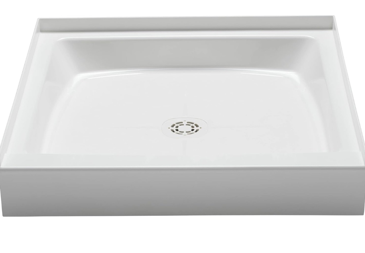 Proflo Pfsb3232 32 X 32 Single Curb Slip Resistant Shower Pan For Alcove Installations