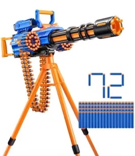 X-Shot Insanity Motorized Rage Fire by ZURU 72 Darts, Air Pocket Technology Darts, Dart Storage, Blasting Power, Auto Feeding Belt, Tripod & Scope, Outdoor Toy for Boys, Girls, Teens, Adults