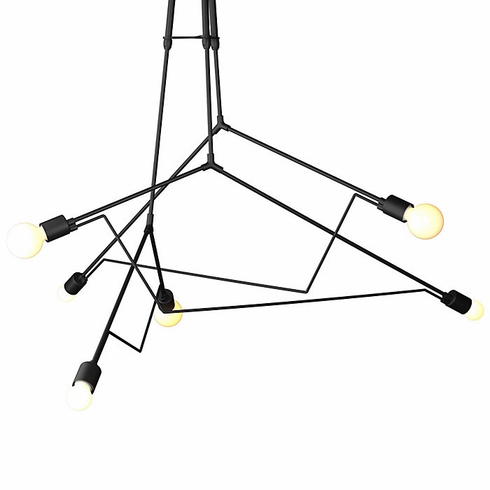 Hubbardton Forge Divergence 6 Light Outdoor Chandelier (Cage)