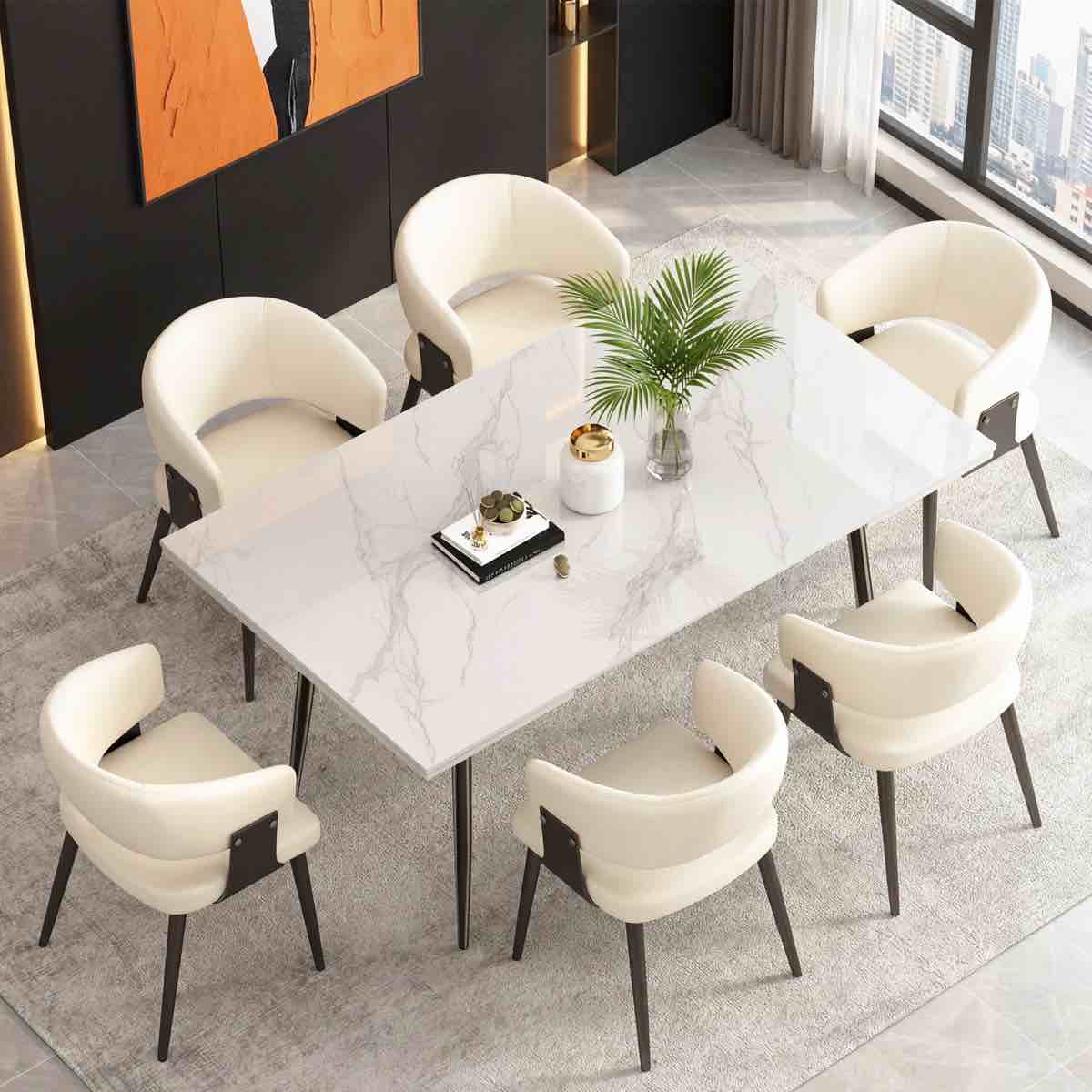 Condition photo showing Good Condition for homeira 62.9" to 94.4" extendable dining table. top only, customize with your own legs! 94.4'' w x 35.4'' d