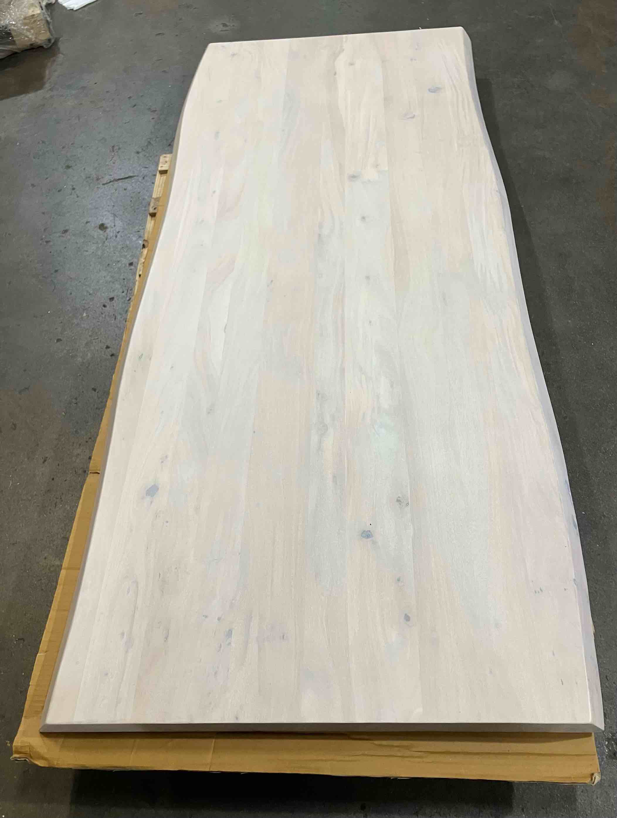 Condition photo showing New/Like New for urbia brooks 92” solid wood dining table - table top only!! customize this table top with your own base!
