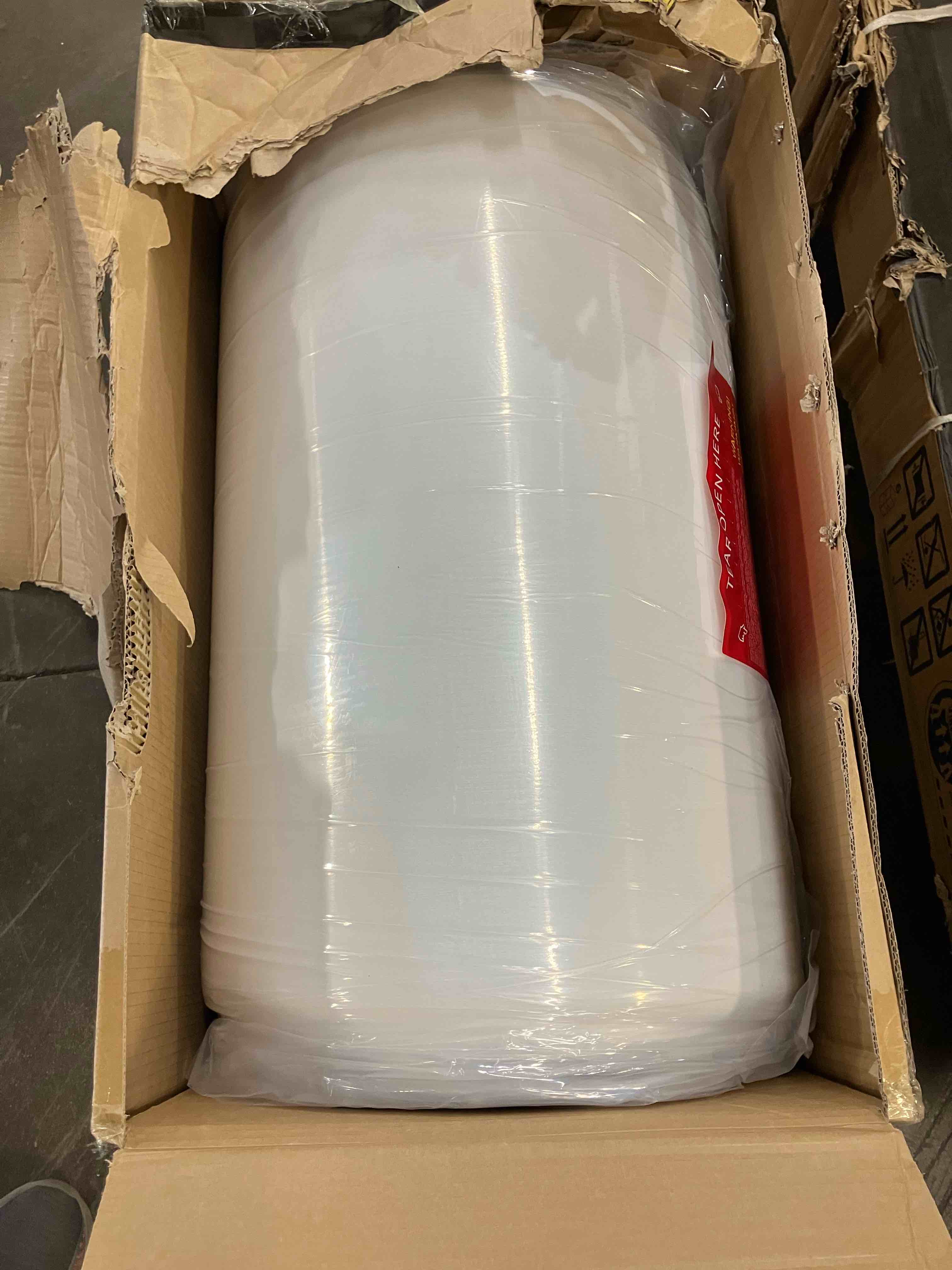 Condition photo showing New/Like New for novilla 14 inch queen size gel memory foam mattress in a box, pressure relieving & plush comfort, bliss, grey