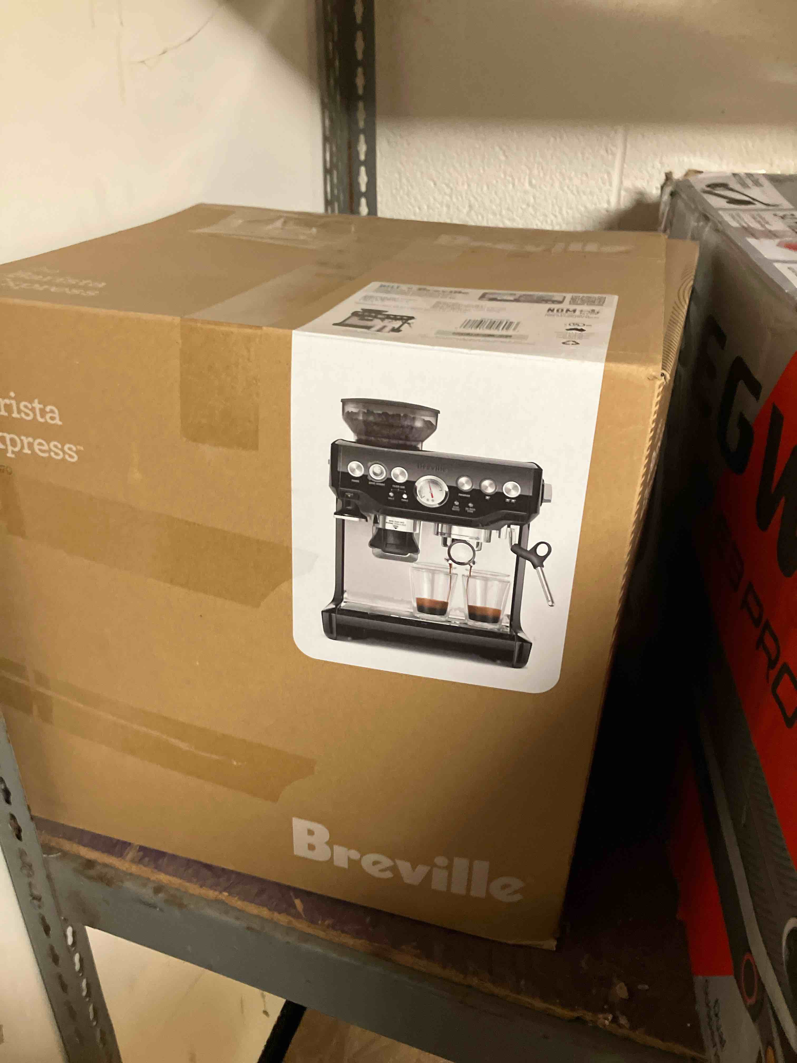 Condition photo showing New/Like New for breville bes870bsxl the barista express coffee machine (black sesame)