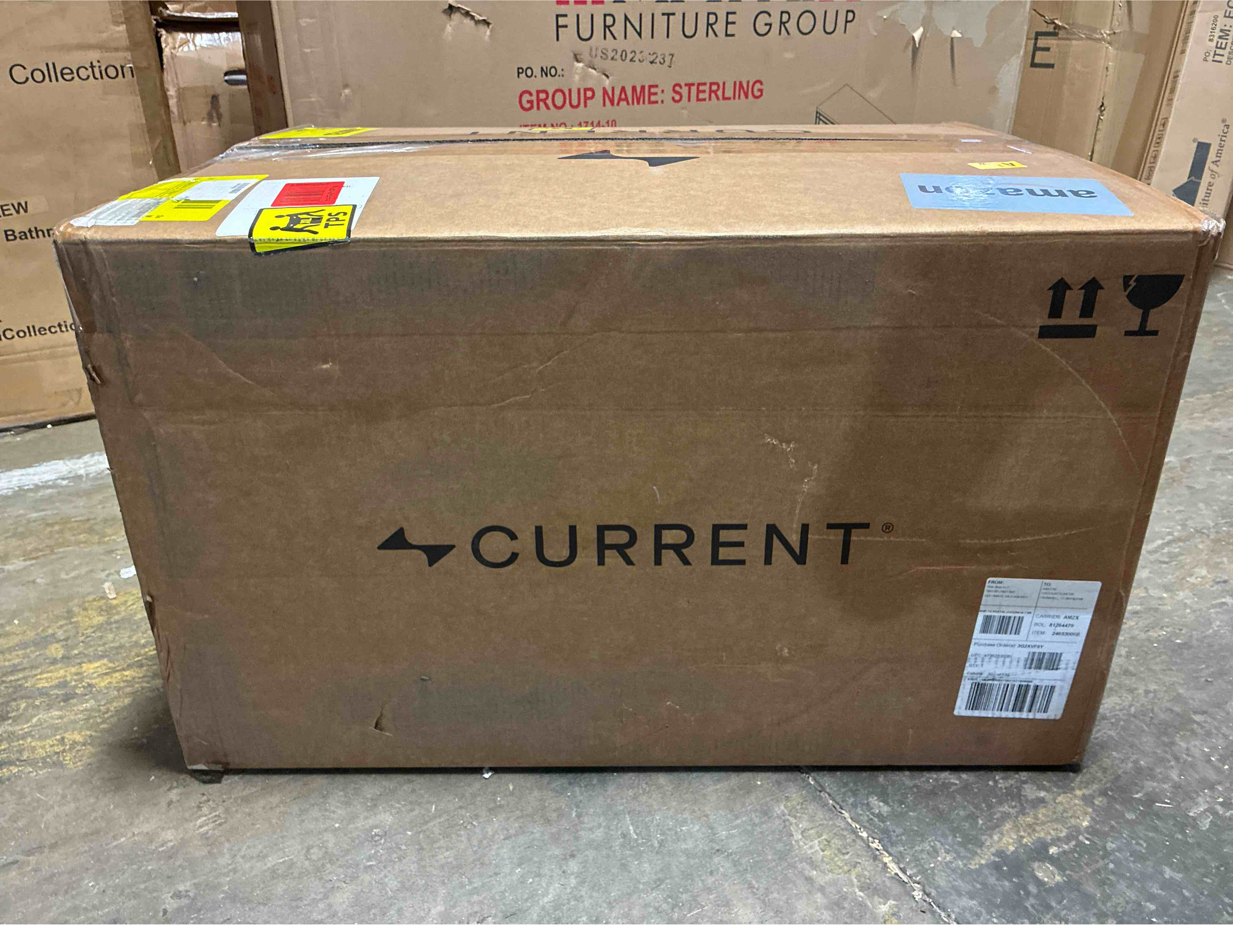 Condition photo showing New/Like New for current® model g griddle, smart electric outdoor flat top bbq grill with 200°f to 600°f range for searing & roasting, digital precision, apartment-friendly & weather-resistant, onyx
