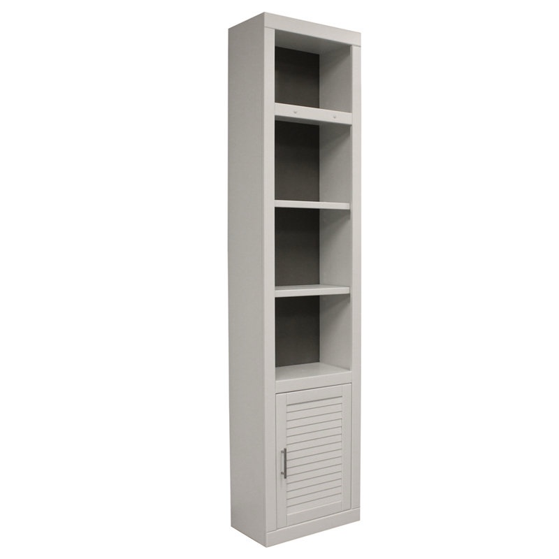 Alekhya 94.5” Storage Bookcase - 94.5”x22”x12.5” - (top right corner is damaged, pictured)