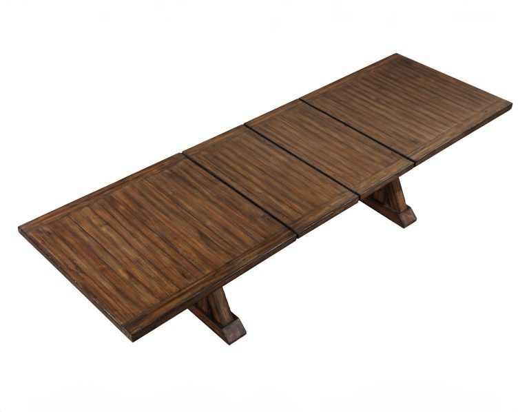 Auburn 86-126-inch Dining Table Top with 2 - 20-inch Leaves - 86-126”x42”x30” - (Table top only, legs/base sold separately)