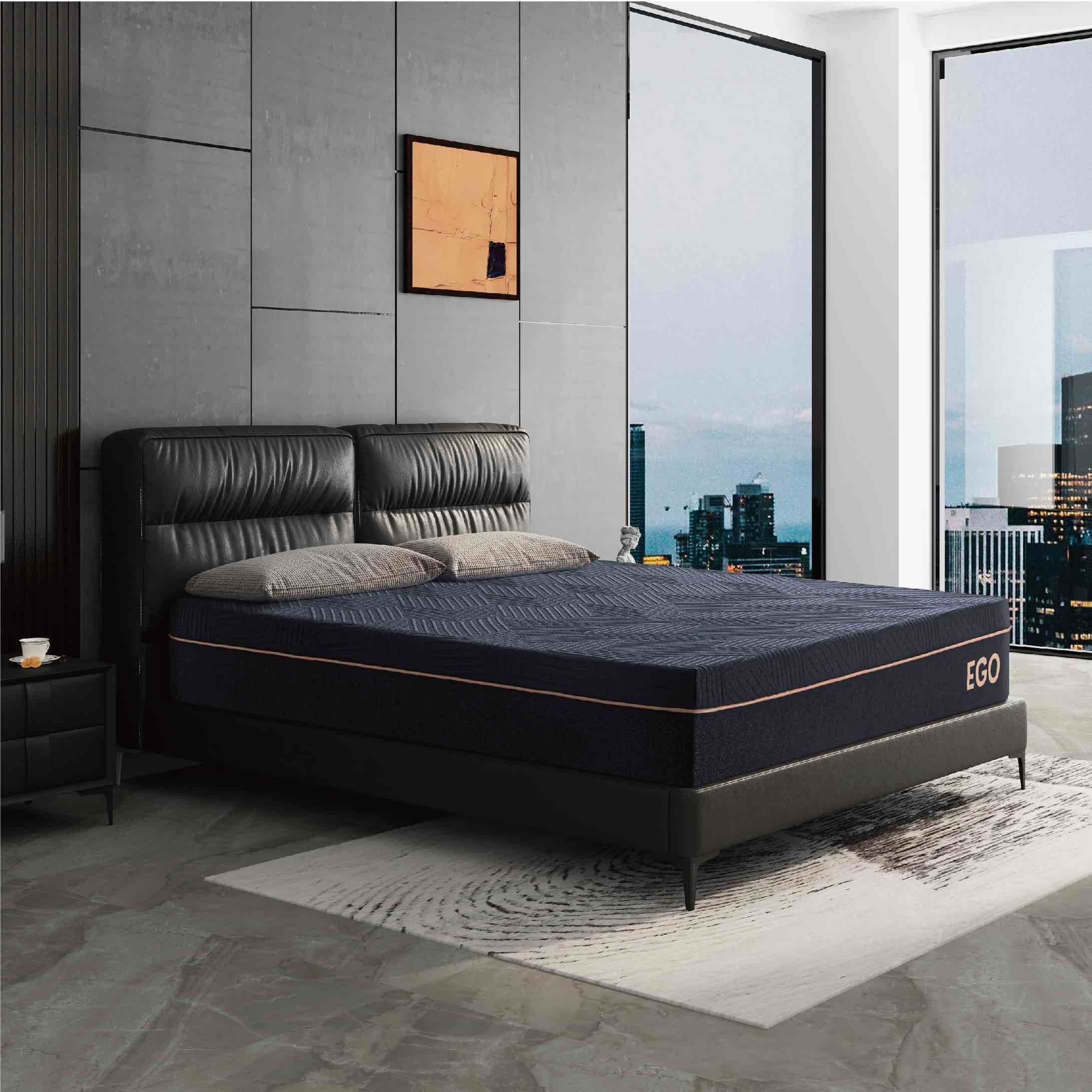 King 12 Inch Memory Foam Mattress in a Box, Cooling Knit Fabric Cover, Made in USA, CertiPUR-US Certified, Ventilated Copper AeroFusion Memory Foam, Fiberglass Free Mattress, 76”x80”