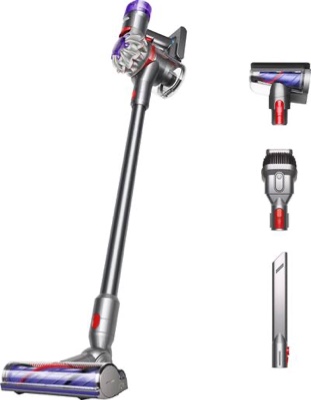Silver Dyson - V8 Cordless Vacuum with 6 accessories