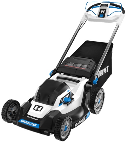 40V 20" BRUSHLESS SELF-PROPELLED ELECTRIC LAWN MOWER, 3-1 Bagging, Fast Charge, Height Adjustment. Battery included (See Customer Service)