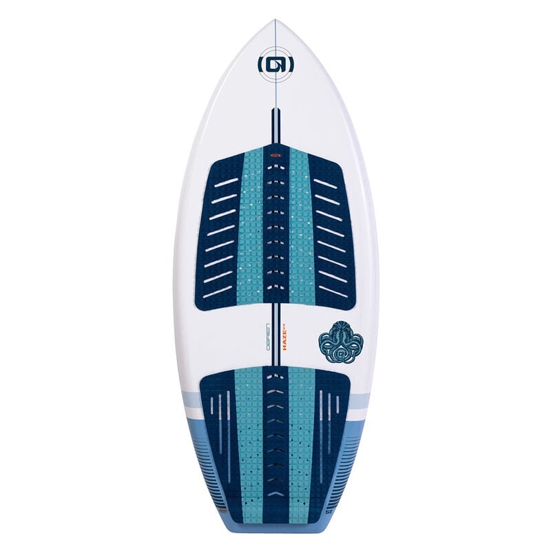 O'Brien Haze V4 Wakesurf Style White/Blue Surf Board, Surf Style, Compression Molded- in Office