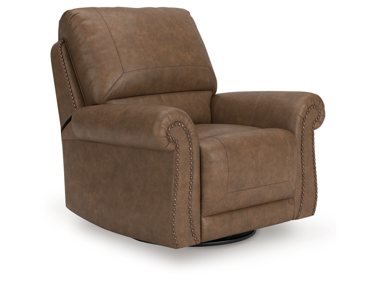 Condition photo showing New/Like New for Recliner Set - 2 Earth Shadsburne Manual Swivel Glider Recliners