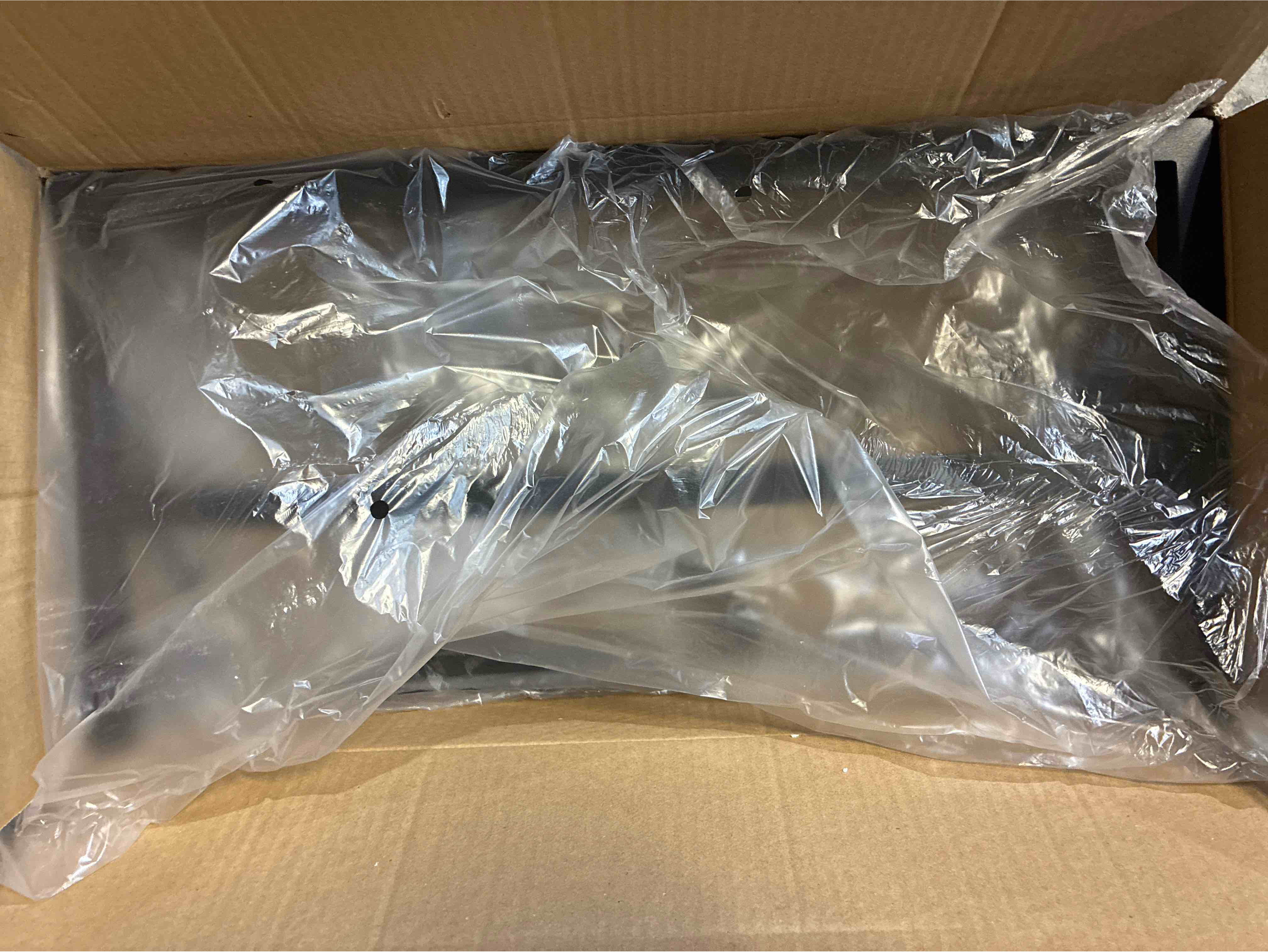 Condition photo showing New/Like New for Eugene 60'' Solid Whitewashed Beige Single Bathroom Vanity with White Stone Top, Powder Coated Black Iron Handles and Legs, 6 Drawers, 1 Cabinet. 33.5'' H X 60'' W X 22'' D