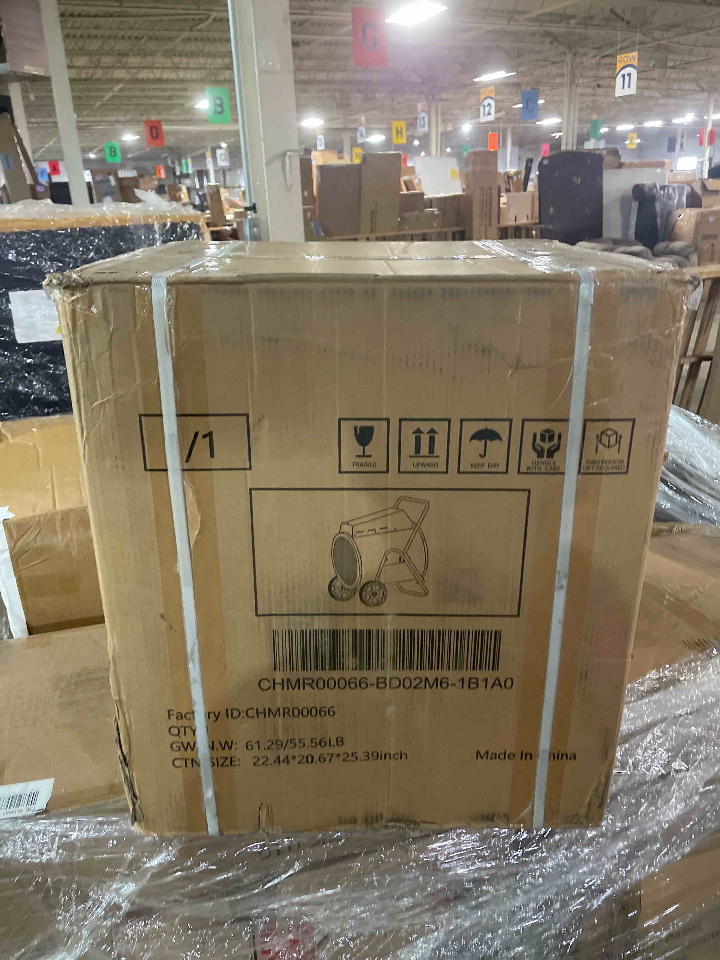 Condition photo showing New/Like New for 22 kW 480 V Portable Industrial Electric Garage Heater with Wheels – Forced-Air Shop Heater, Adjustable Controls & Overheat Protection