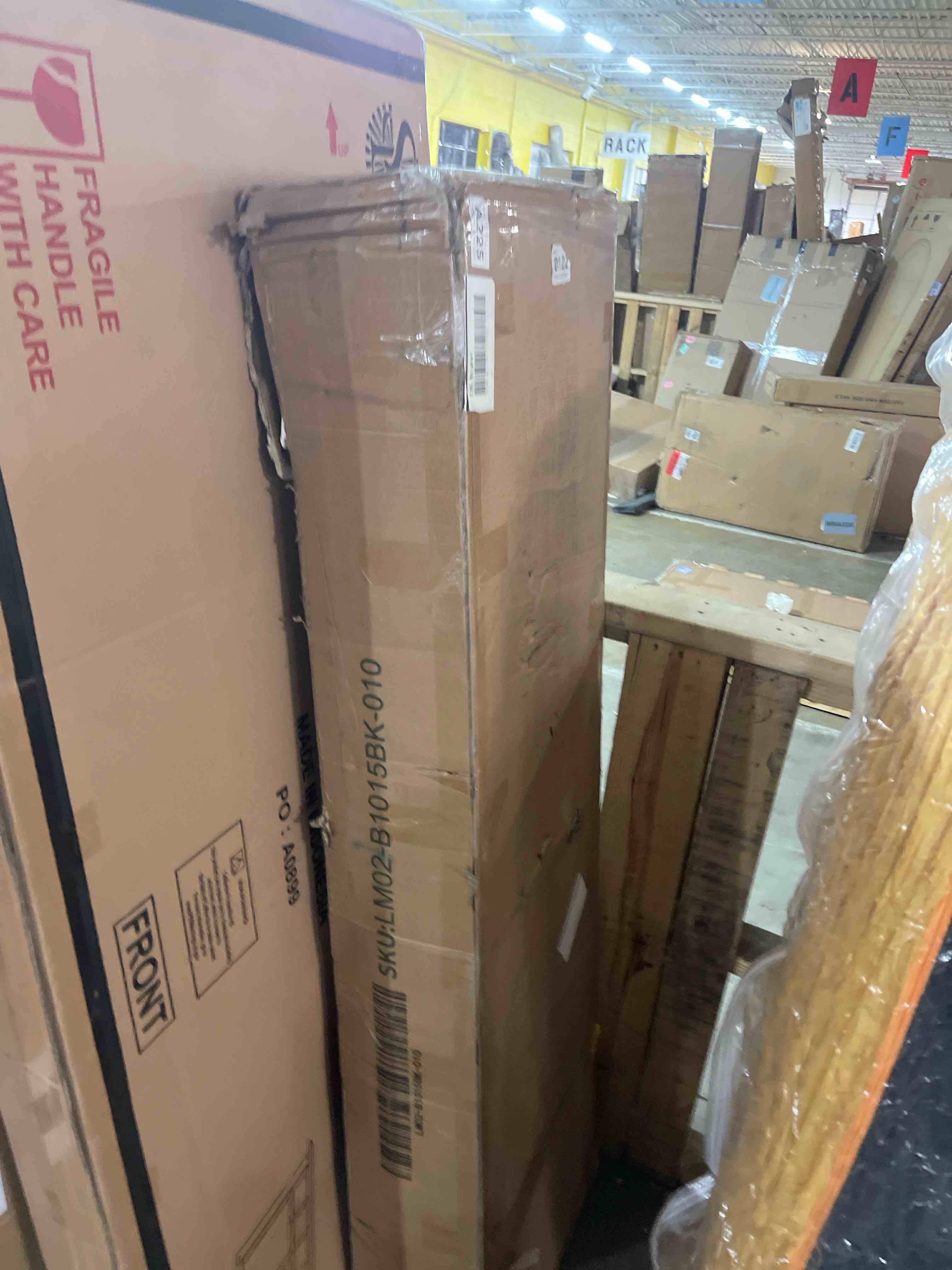 Condition photo showing As Is for Queen Storage Bed Frame with 6 Drawers, Solid Wood Platform & Slat Support, No Box Spring Needed (Seadrift)