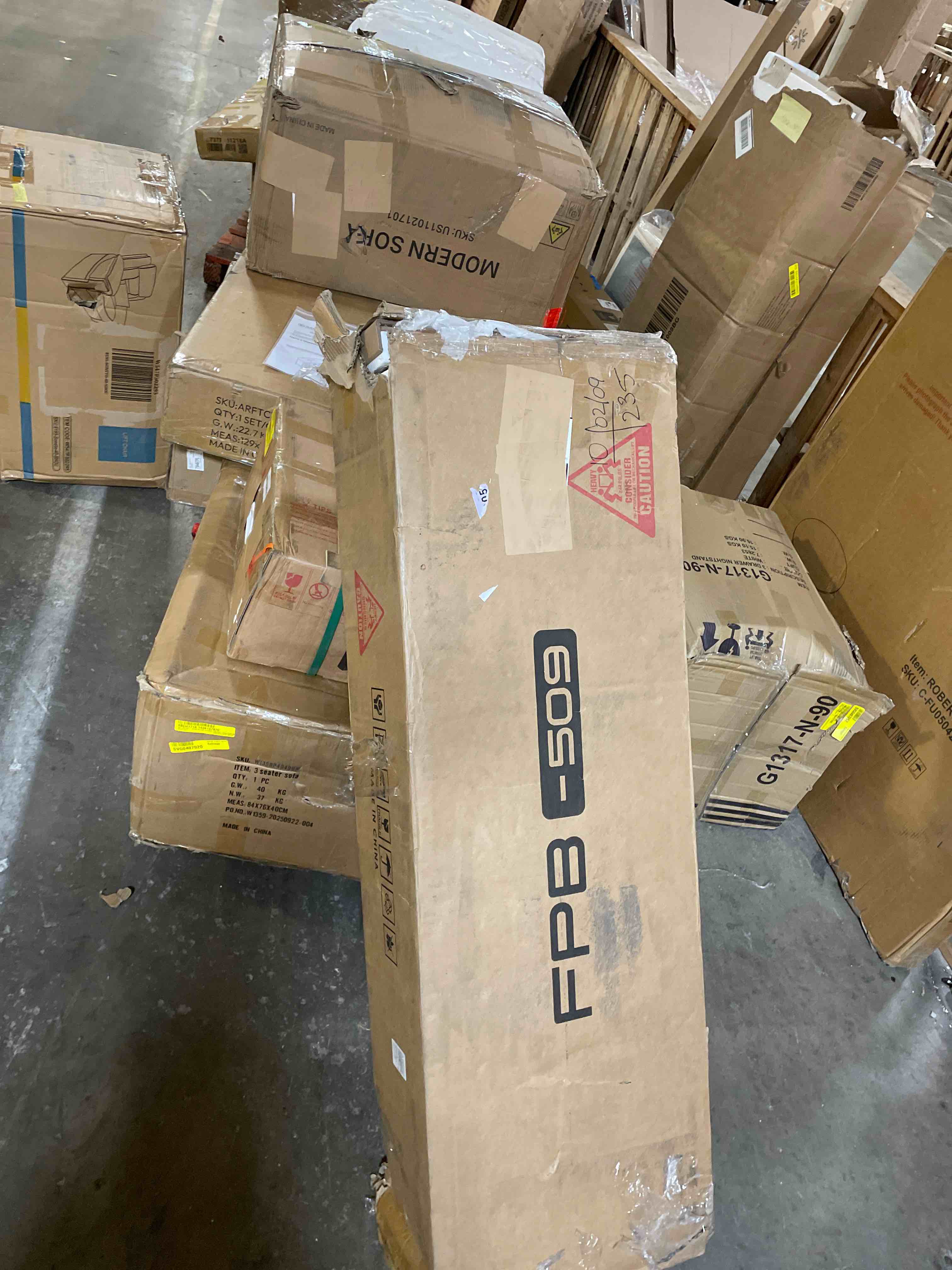 Condition photo showing New/Like New for Broadview 54" Sideboard Buffet with Drawers, Dining Cabinet with Ad